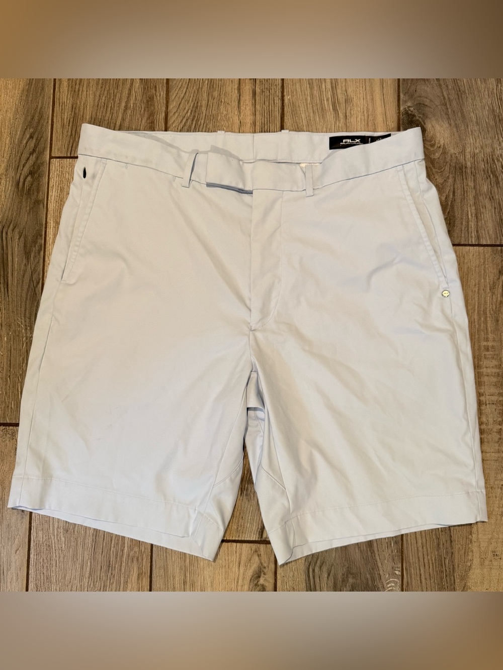 Ralph Lauren Light Blue Flat Front Performance Shorts